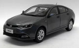 Grey MG 6 saloon diecast car, front three-quarter view with chrome grille