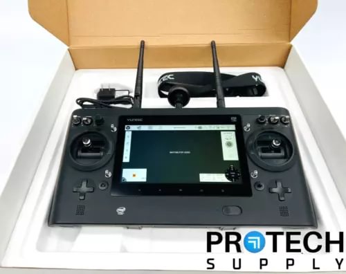 Drone controller with LCD screen and two antennas