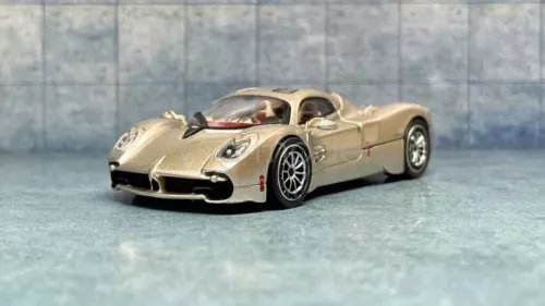 1:64 scale gold race sports diecast metal car model