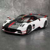 1:18 Scale LCD Pagani Huayra BC Roadster Metal Diecast Car Model White Parts