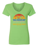 What Do We Know Tee | Retro New Jersey Drone Flying Ladies' V-Neck Tshirt Drone
