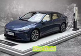 New energy 1:18 NIO ET7 electric vehicle Alloy Diecast Car Model Gift Blue/Green Parts