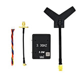 3.3GHz FPV video transmitter module with black enclosure and two coax antennas