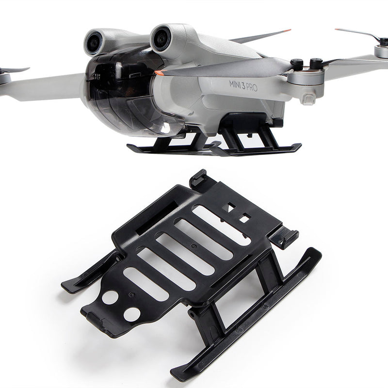 Drone landing gear protection bracket accessory, black with gray details
