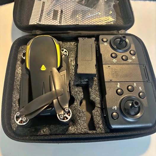 Drone and controller in carrying case