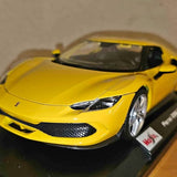 New - Giallo Modena Yellow Ferrari 296 1:18 Diecast Car MaistoGrand Prairie TX