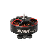 Ligpower F1404 brushless DC FPV motor, black housing with red ring and metal shaft