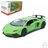 1:36 Lamborghini Aventador LP750-4 SV Model Car Diecast Toy Vehicle Gift Green Toy