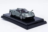 1/64 scale Pagani Huayra grey diecast car model with display base