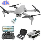 4DRC Quadcopter 4K Camera Drone - Gray Drone