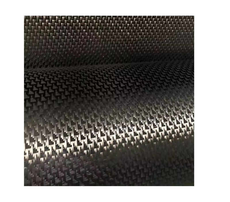 Carbon fiber composite prepreg cloth with twill weave, dark charcoal pattern