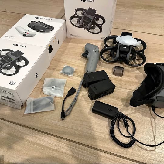 DJI Avata Fly More Combo drone accessories set with controller and spare batteries