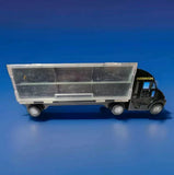 Diecast semi truck carrier with clear top container