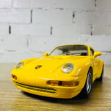 Porsche 911 Carrera 1:36 Scale Maisto Diecast Car Yellow Toy