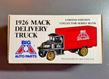Ertl 1926 Mack Delivery Truck Big A Auto Parts Ltd Edition 1/38 Diecast Bank NIB Parts