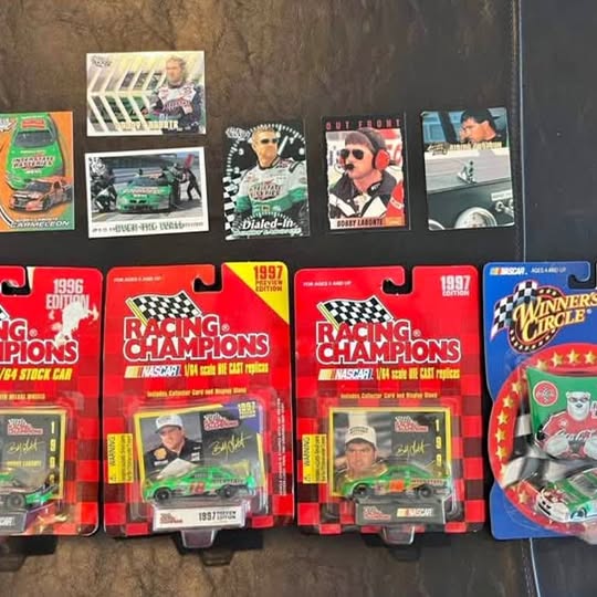 NASCAR 1:64 diecast collector card packs with racing driver and car graphics