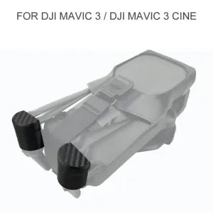Rear motor dust-proof protector caps for DJI Mavic 3 CINE, gray with black ends