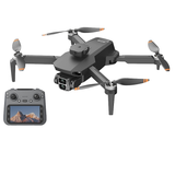 Foldable GPS drone with camera, 4 propellers, and remote controller with screen