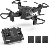 Foldable Mini Drone for Kids Toys,V2 Nano Pocket RC Quadcopter BLACK Drone