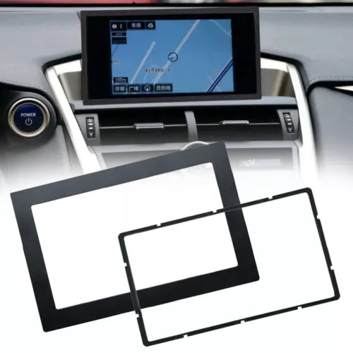 Black resin car model dashboard screen bezel and frame parts, display kit