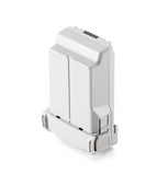Drone intelligent flight battery pack with metal charging contacts, white housing