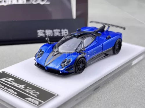 HKM 1:64 scale blue Zonda 760 LH diecast sports car model