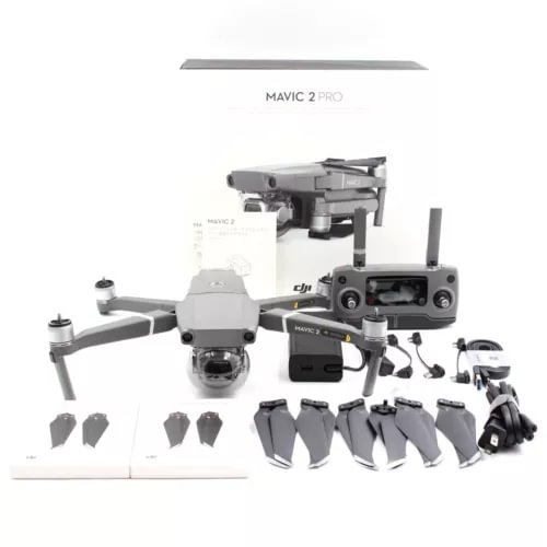 Used DJI Mavic 2 Pro 4K video drone with controller and spare propellers