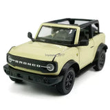 1:36 Open Ford Bronco Model Car Diecast Toy Cars Pull Back Gifts for Boys Beige Toy
