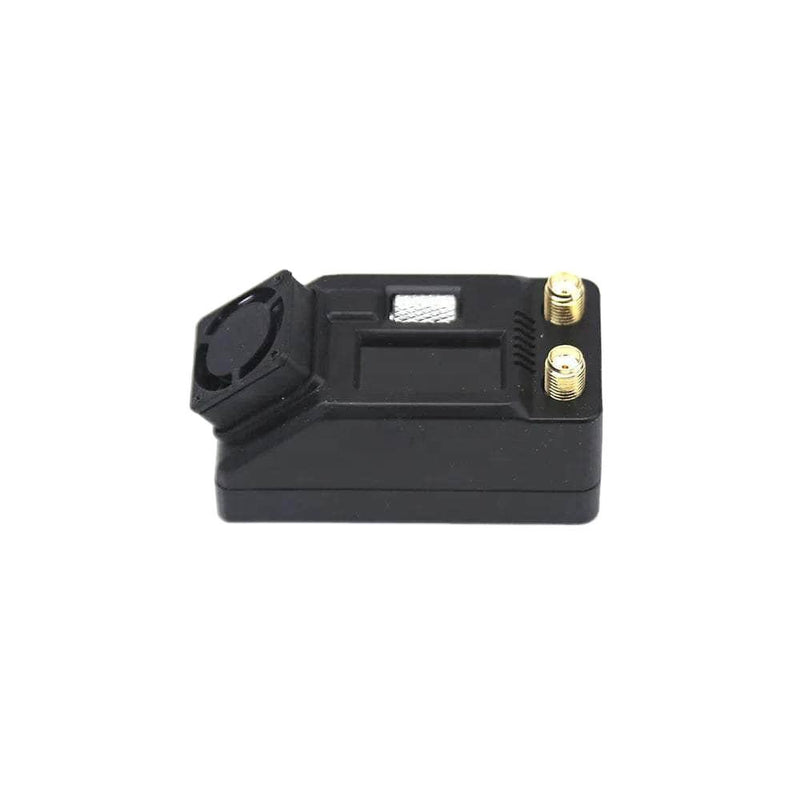Black FPV receiver module with two gold coax antenna connectors