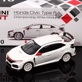 MiniGT 1:64 Honda Civic Type R Diecast Model Race Car Toy Vehicle White 10 Toy