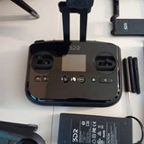 Drone remote controller with dual joysticks, buttons and 3DR logo, top view