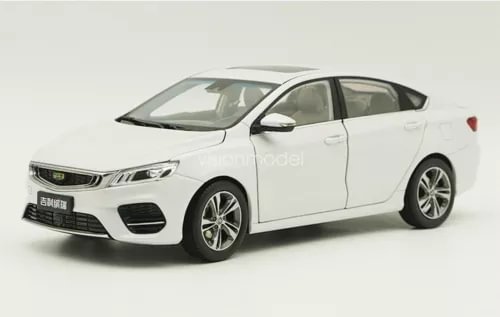 1/18 scale Geely Binrui white diecast car model
