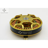 Eaglepower LA-8308 brushless motor with gold stator and copper windings, black base
