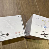 Foldable drone packaging with 1080p camera and drone color diagrams