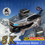 8K Professional GPS HD Camera Drones 5G WIFI 5.9Inch Large Screen Remote Control Drone