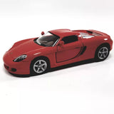 Kinsmart Porsche Carrera GT Crimson Red 2 Door Hard Top 1/36 Scale Diecast Car Toy