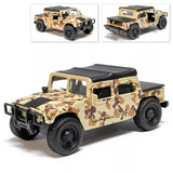 Hummer H1 Metal Model Diecast Car Scale, Collectible Toy Cars Army, 1/36 Toy
