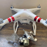 DJI Phantom 3 Standard Quadcopter Drone BROKEN FOR PARTS OR REPAIR SOLD AS IS Bakersfield CA Drone