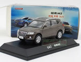 1:43 China Great Wall Haval H2 brown Pull Back car SUV diecast model Parts