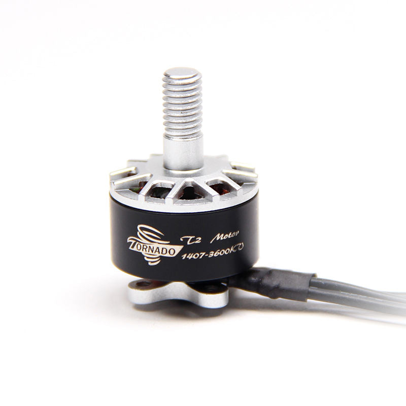 Brushless FPV motor with Tornado T2 casing and mounting screw, black body