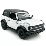 1:36 Ford Bronco Model Car SUV Diecast Toy Cars Toys for Boys Kids Gifts White Toy
