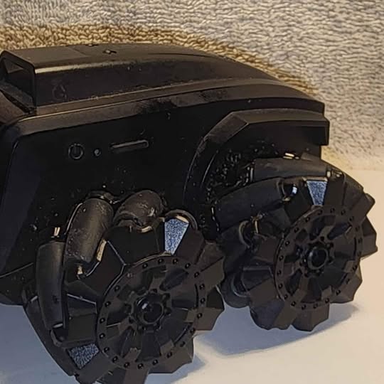 Moore Bot Scout drone underside with landing gear and motors