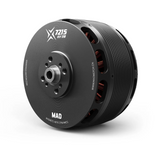 Brushless BLDC drone motor with finned stator housing and front mounting flange