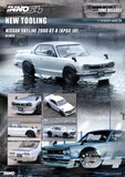 Inno64 1:64 Nissan Skyline 2000 GT-R  (KPGC10) Silver Diecast Model Car Toy