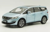 Geely Jiaji MPV light blue diecast toy car model, front 3/4 view
