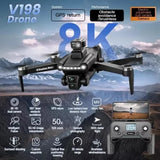 Drone 8K Brushless Laser Obstacle Avoidance Aerial Optical Foldable Quadcopter Drone