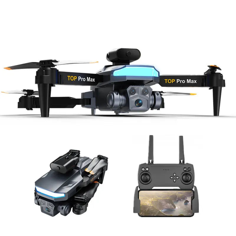 Foldable mini quadcopter drone with 4K camera and controller with screen