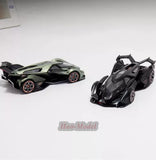 1:64 Lamborghini V12 VGT LMF Car Model Alloy Diecast Display Gifts Green/Black Toy