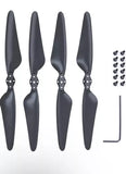 Foldable drone propeller blades set with mounting screws and hex key