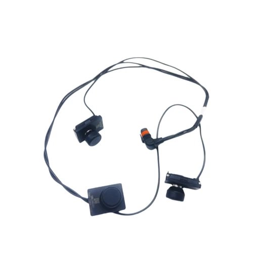 Drone weighing module with wired sensor connectors and power cable